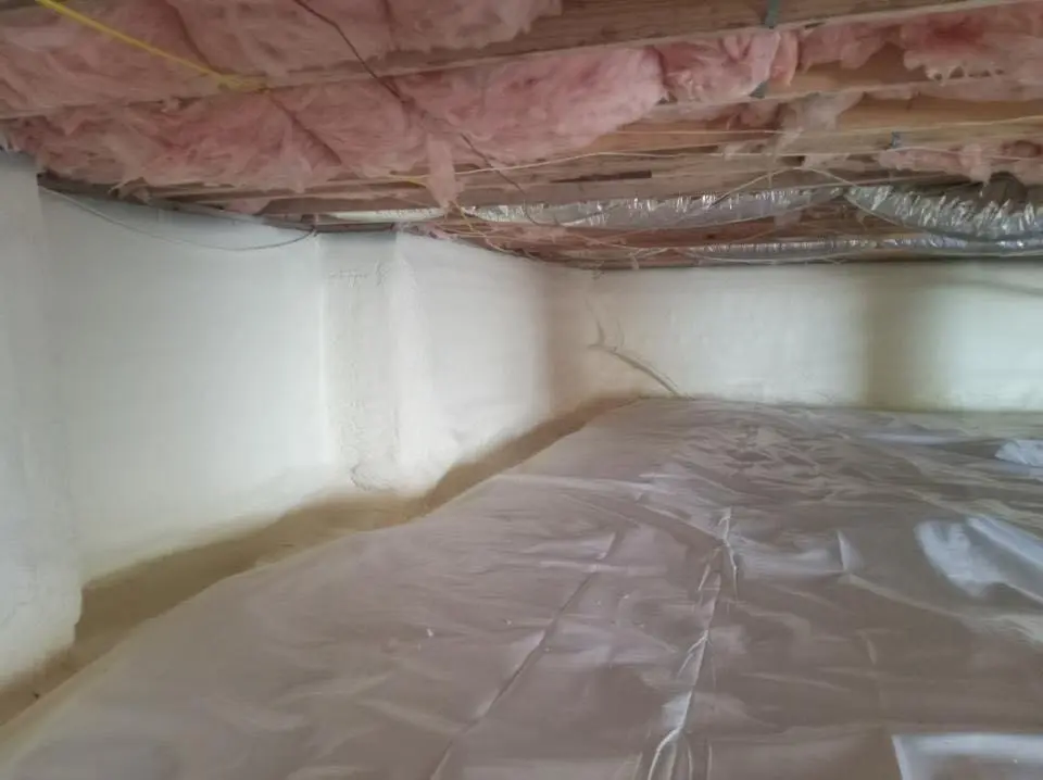 Crawl space encapsulation with closed-cell spray foam for Spray Foam Roofing Repair in Safford